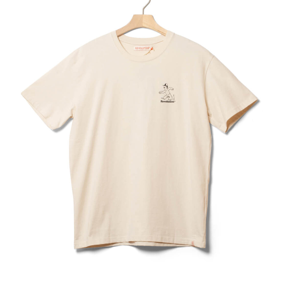 Revolution T-Shirt 1387 Pet beige offwhite