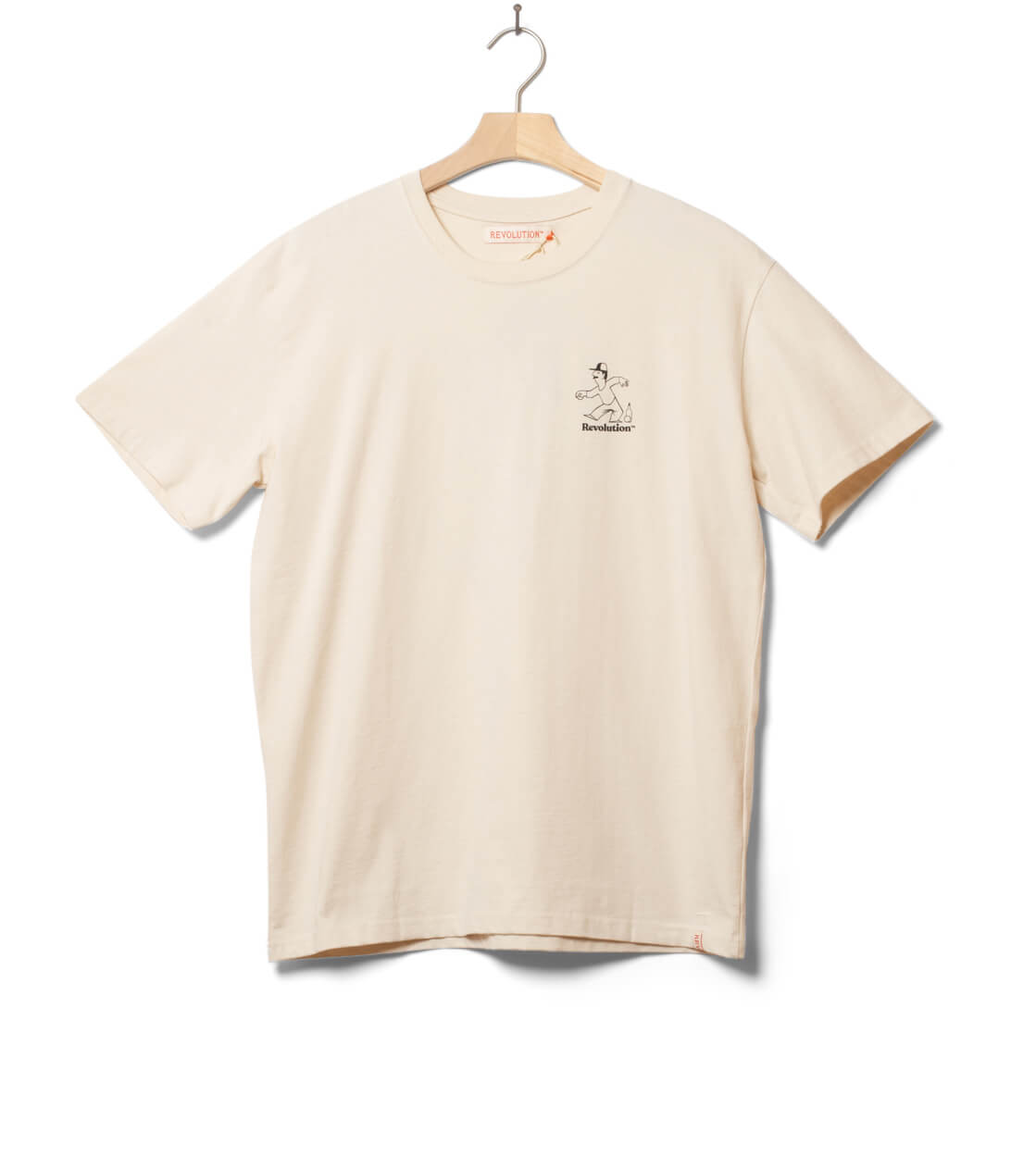 Revolution T-Shirt 1387 Pet beige offwhite