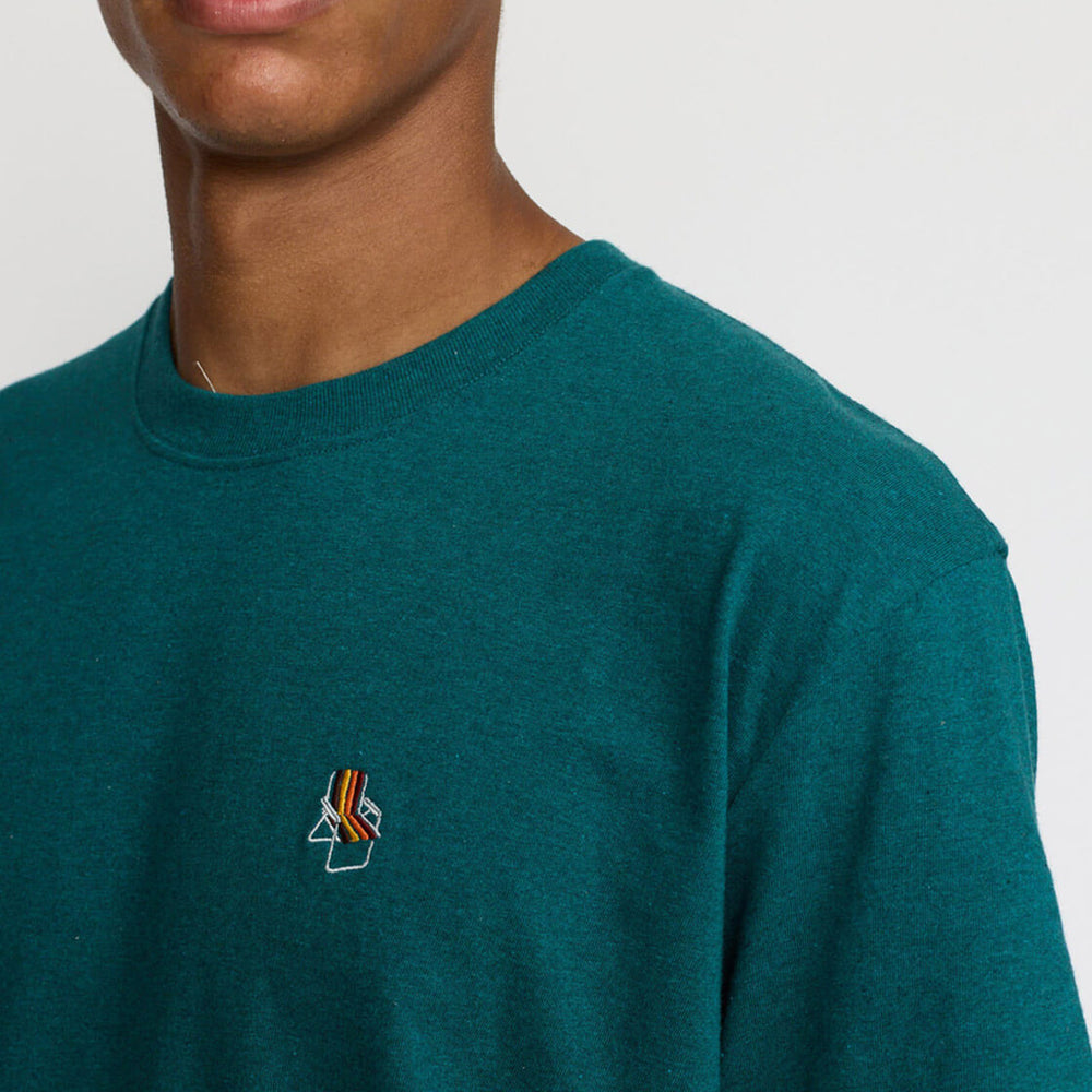Revolution T-Shirt 1390 Cha green petrol