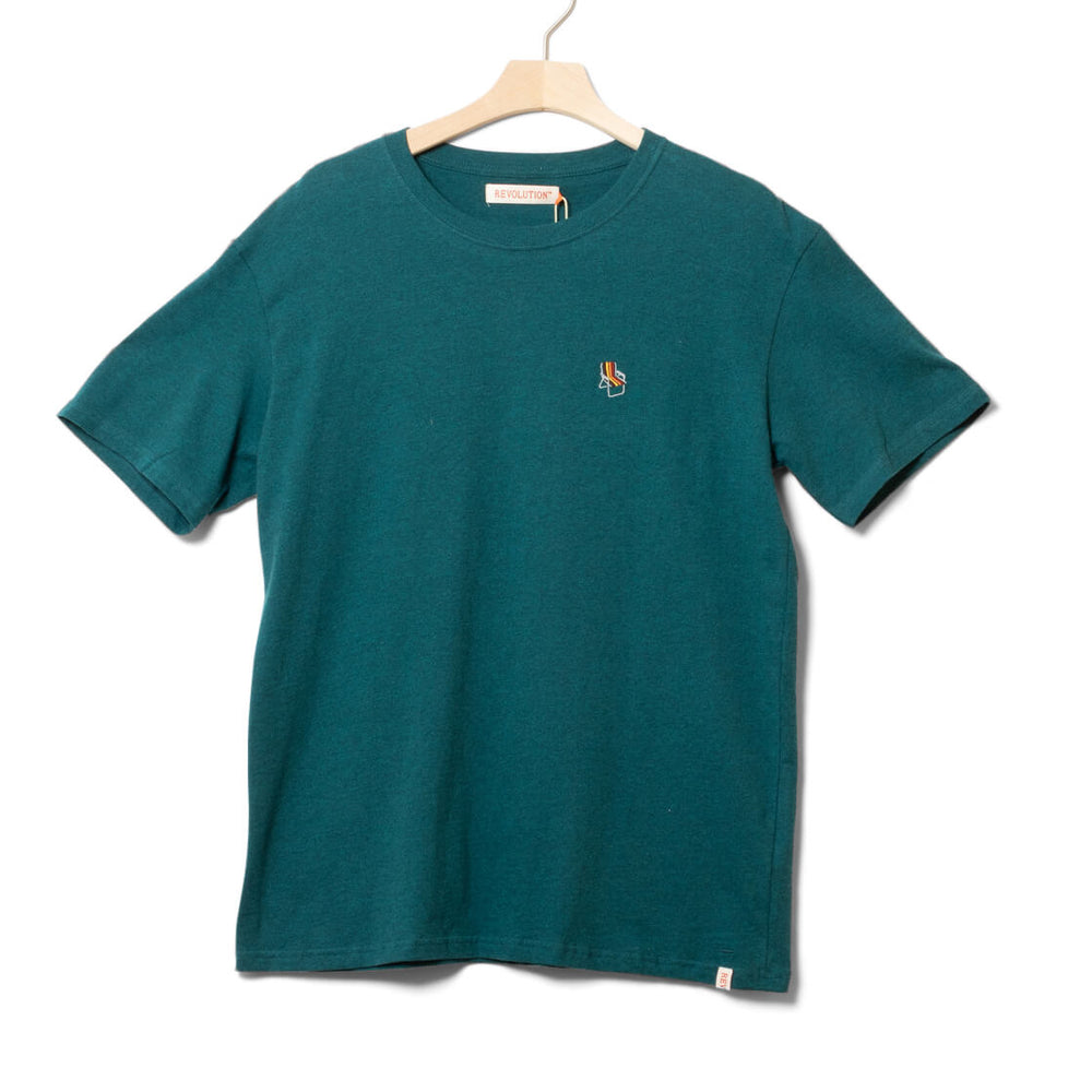 Revolution T-Shirt 1390 Cha green petrol