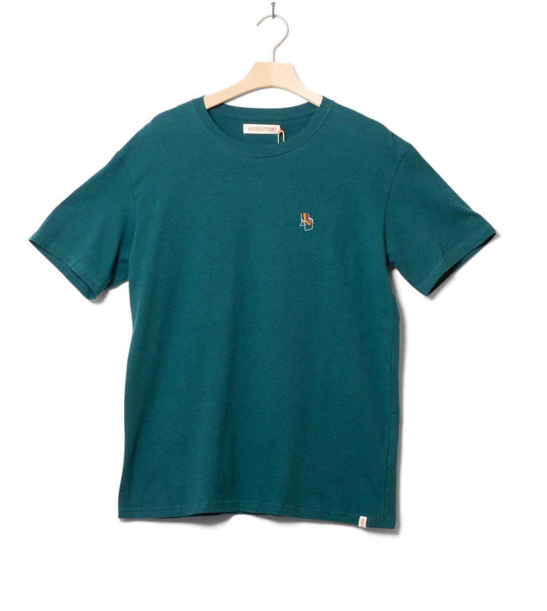 Revolution T-Shirt 1390 Cha green petrol