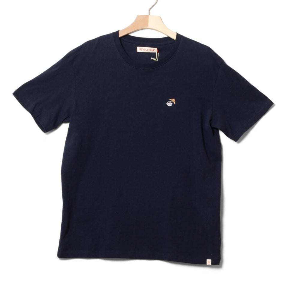 Revolution T-Shirt 1390 Ess blue navy melange