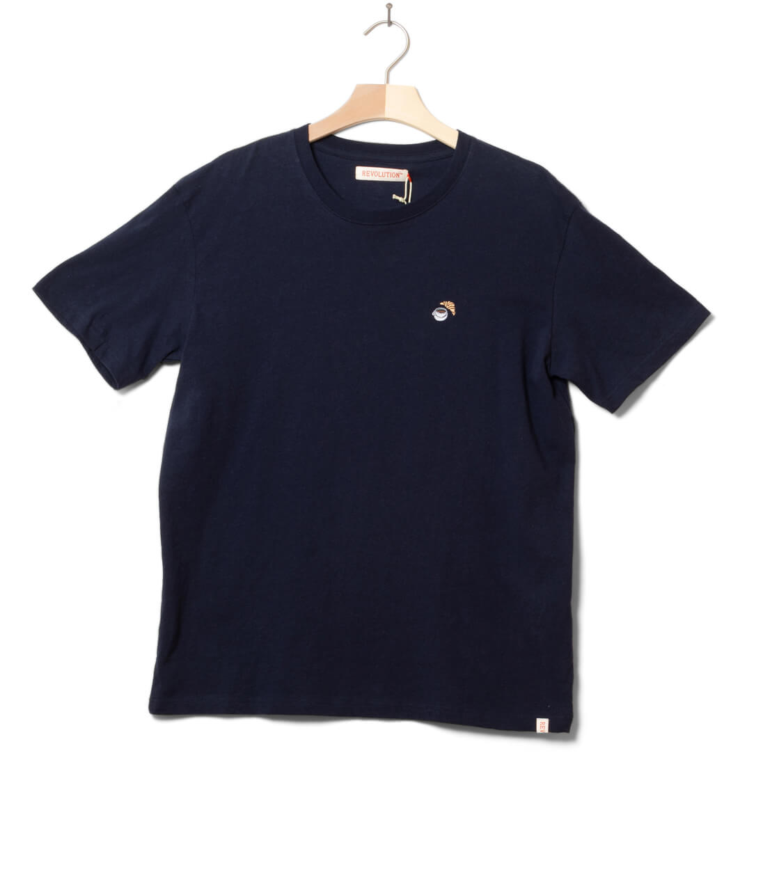 Revolution T-Shirt 1390 Ess blue navy melange
