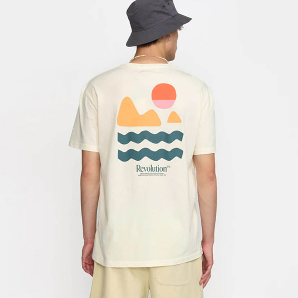Revolution T-Shirt 1393 Mou beige offwhite