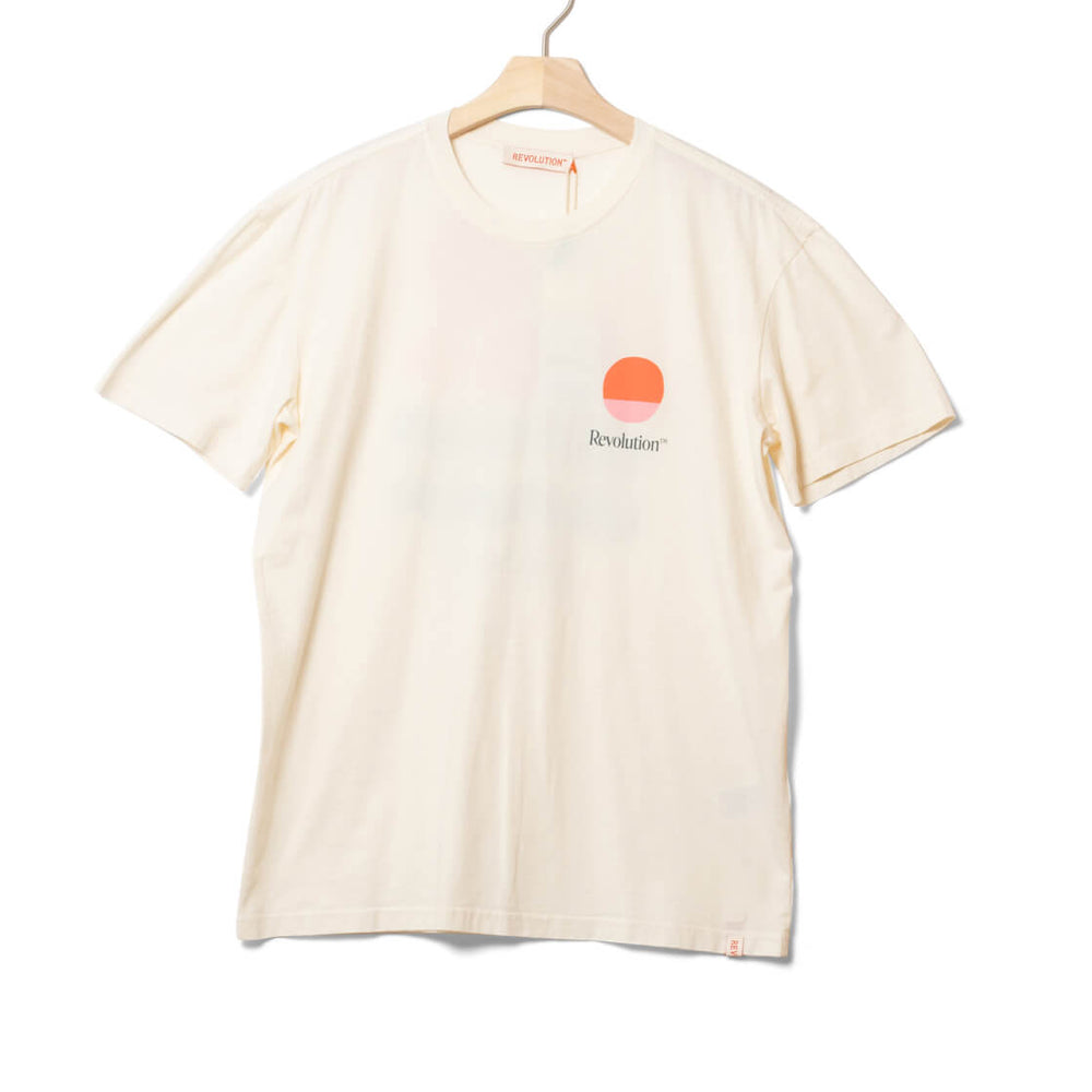Revolution T-Shirt 1393 Mou beige offwhite