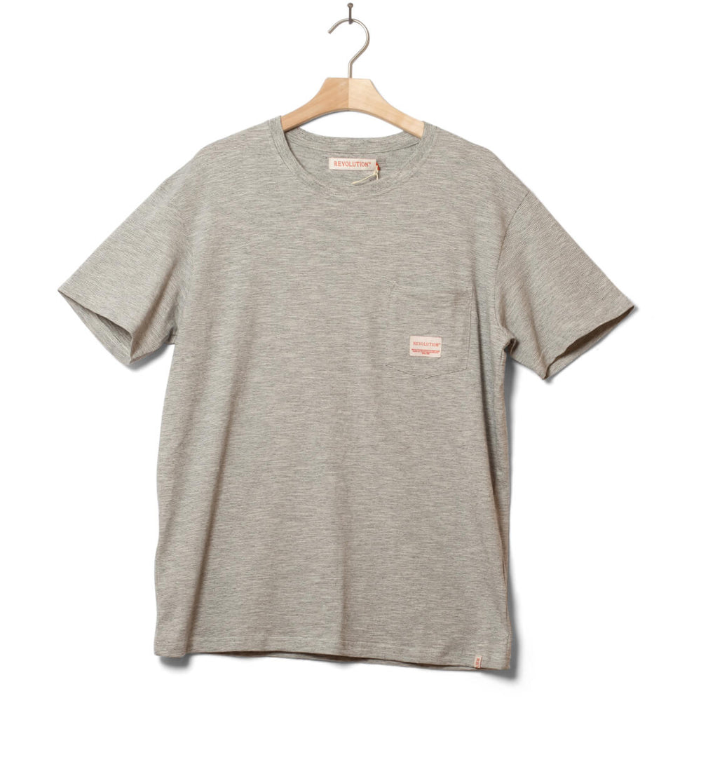 Revolution T-Shirt 1396 Loose white/black