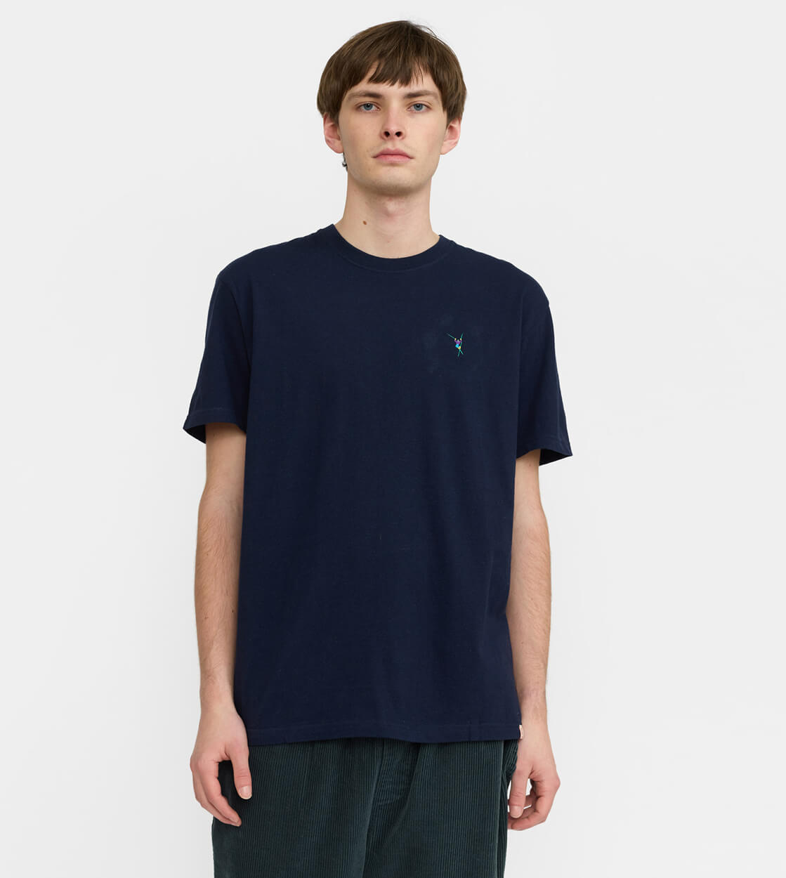 Revolution T-Shirt 1425 JUM blue navy melange