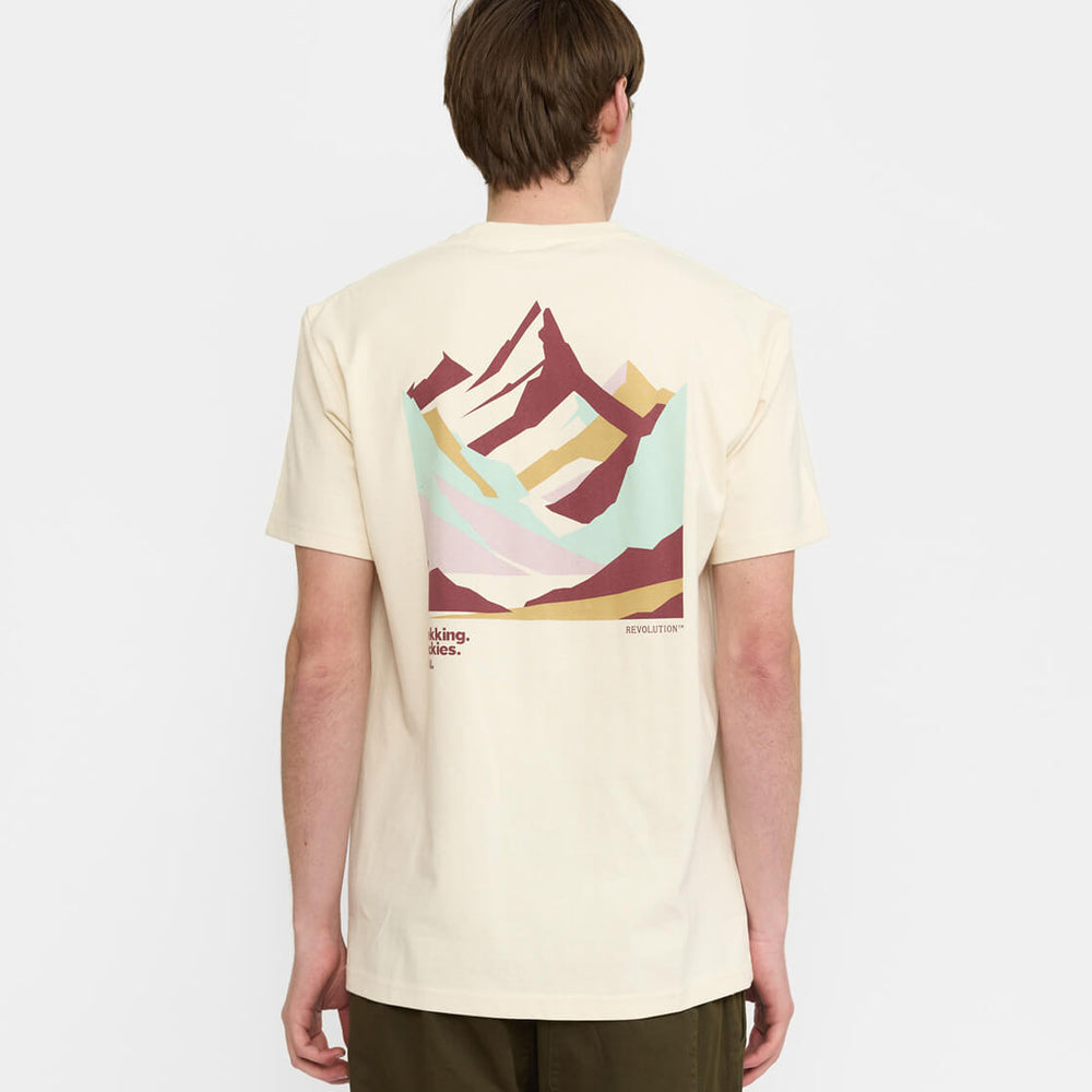 Revolution T-Shirt 1428 Mou beige offwhite