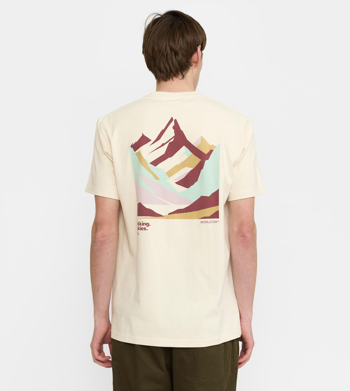 Revolution T-Shirt 1428 Mou beige offwhite