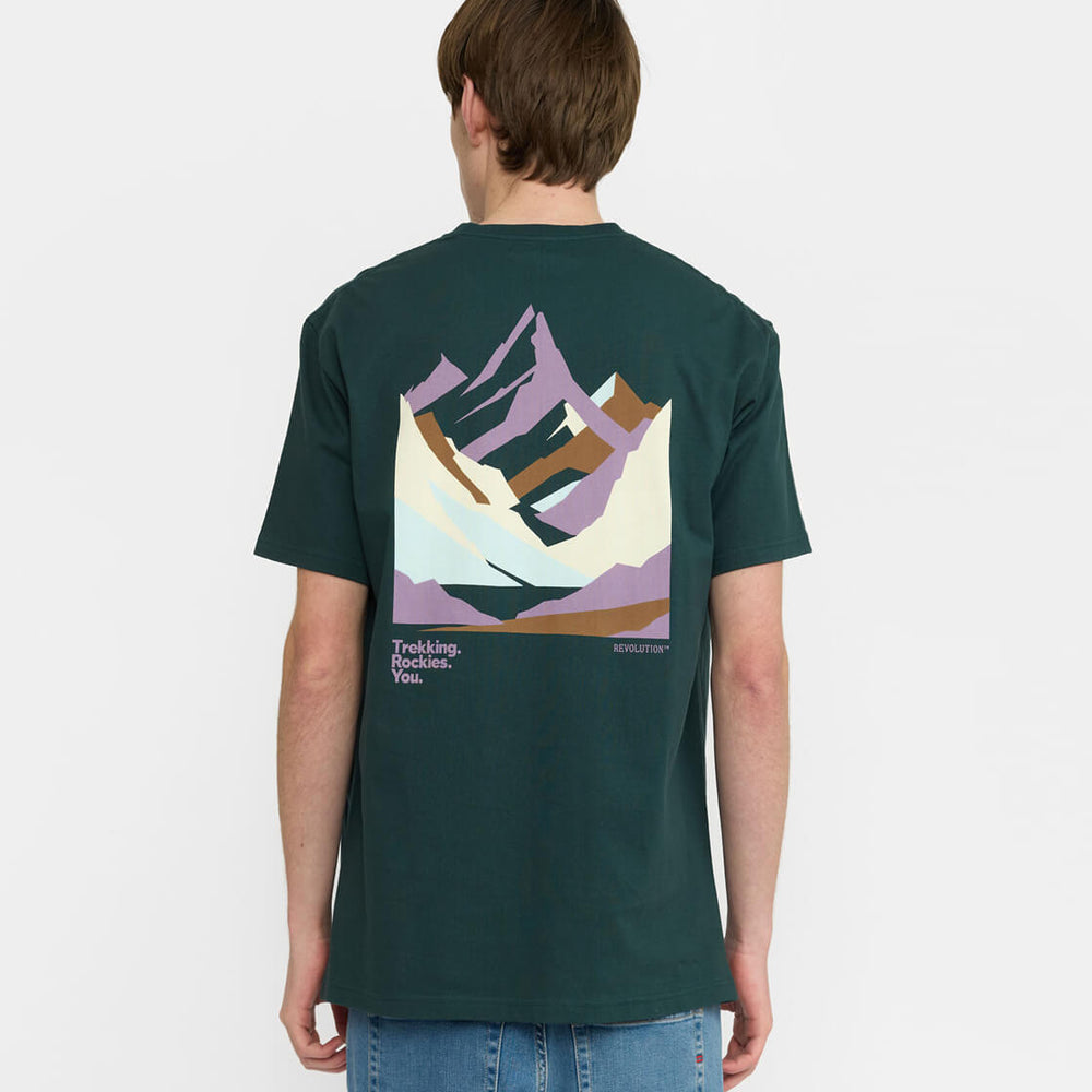 Revolution T-Shirt 1428 Mou green dark