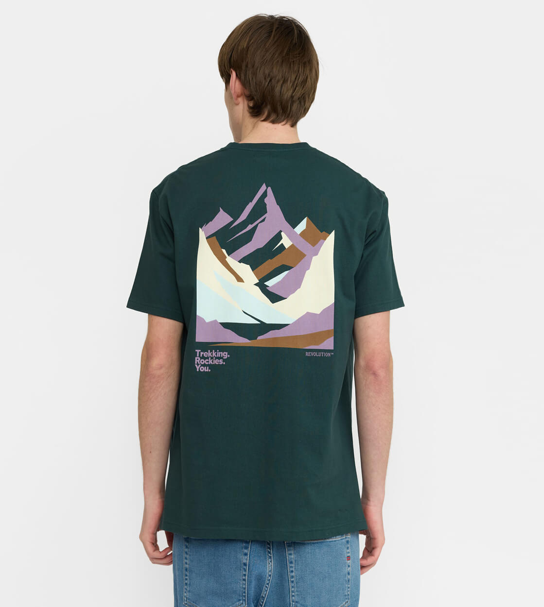 Revolution T-Shirt 1428 Mou green dark