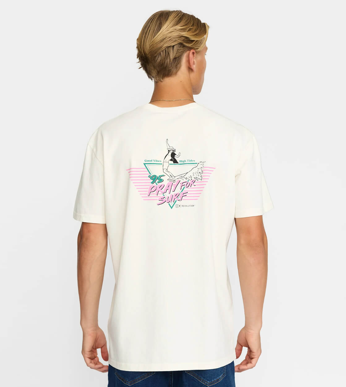 Revolution T-Shirt 1451 PRA beige offwhite