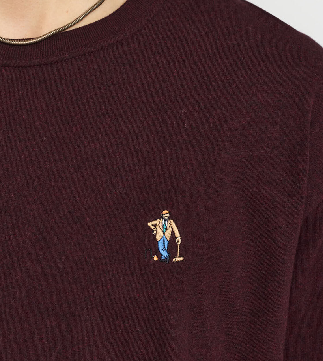 Revolution T-Shirt 1461 CRO red burgundy
