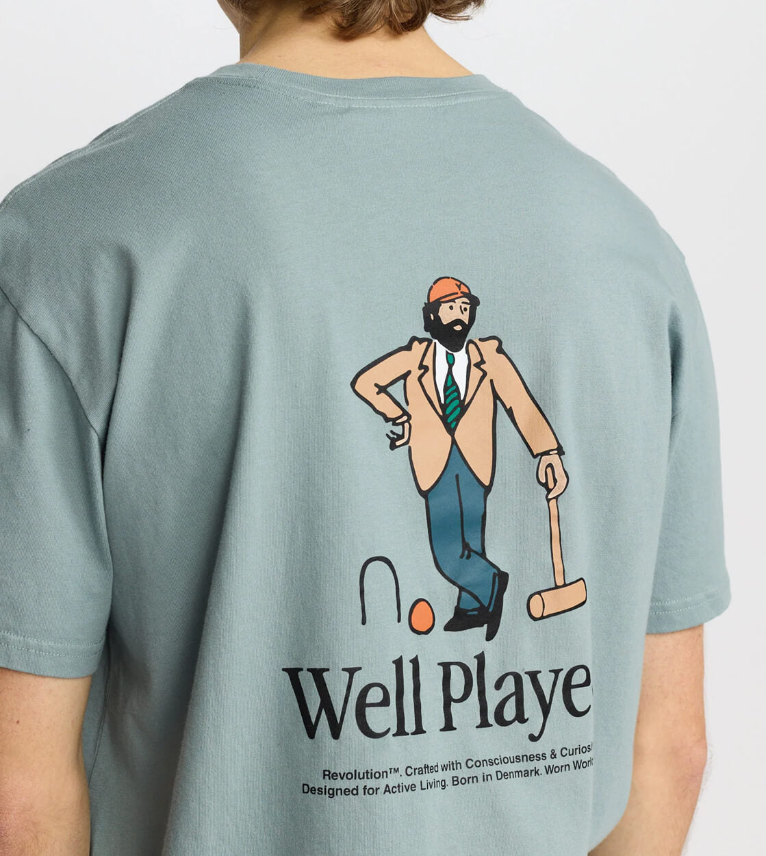 Revolution T-Shirt 1463 CRO blue dust