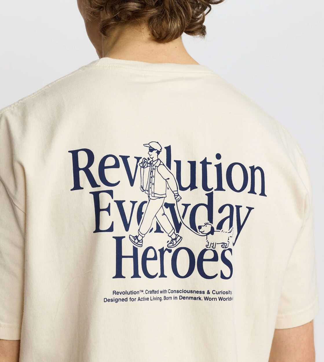 Revolution T-Shirt 1464 DAY beige offwhite