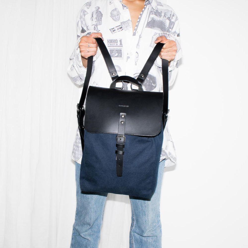
                      
                        Sandqvist Backpack Alva blue w. black
                      
                    