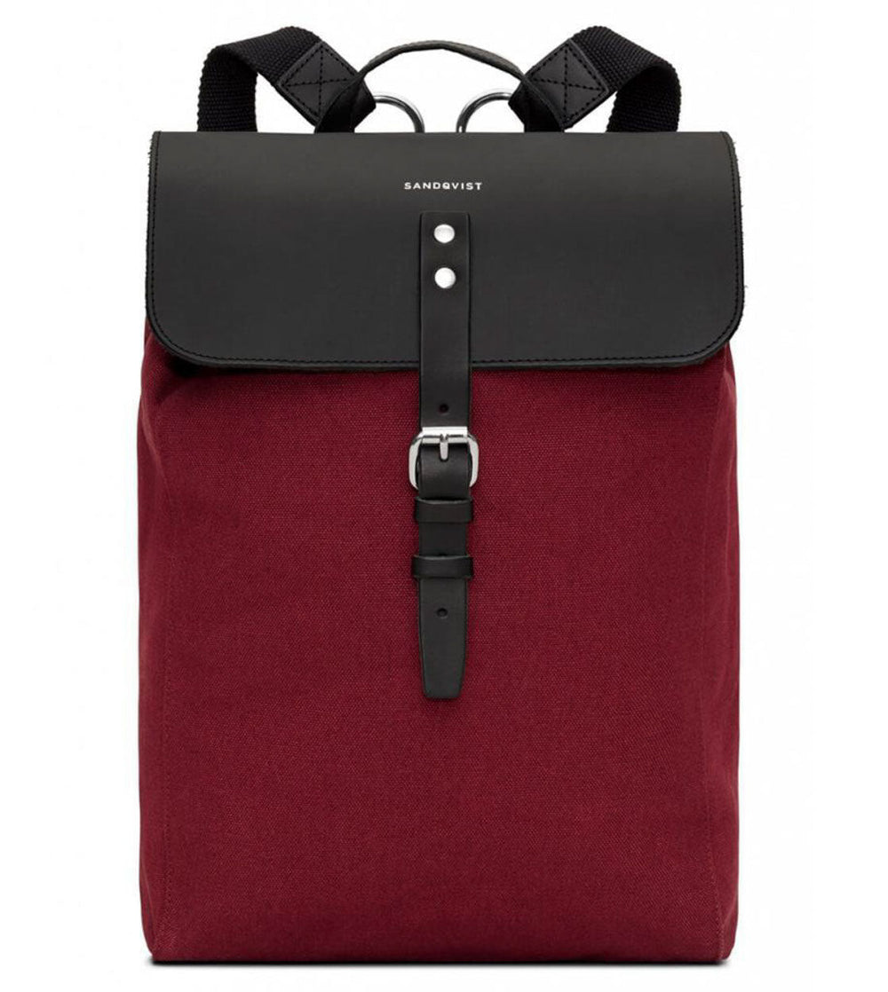 Sandqvist Backpack Alva red burgundy