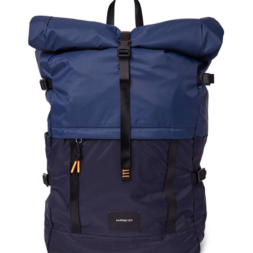 
                      
                        Sandqvist Backpack Bernt LW blue navy multi/evening blue
                      
                    