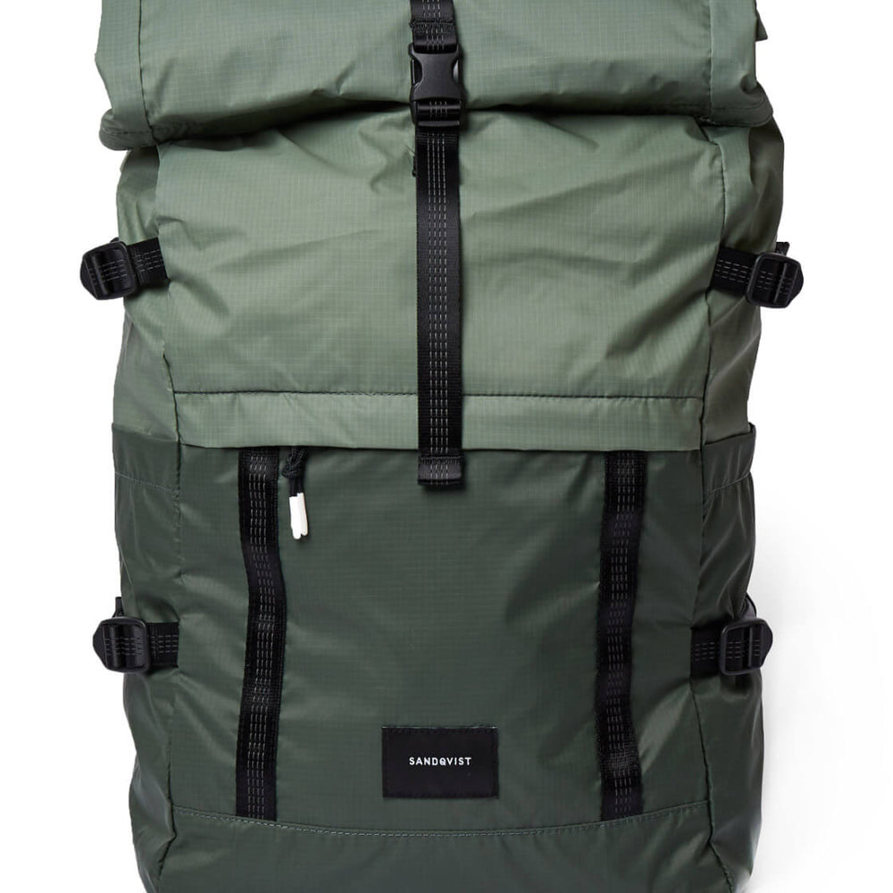 
                      
                        Sandqvist Backpack Bernt LW green multi dusty
                      
                    