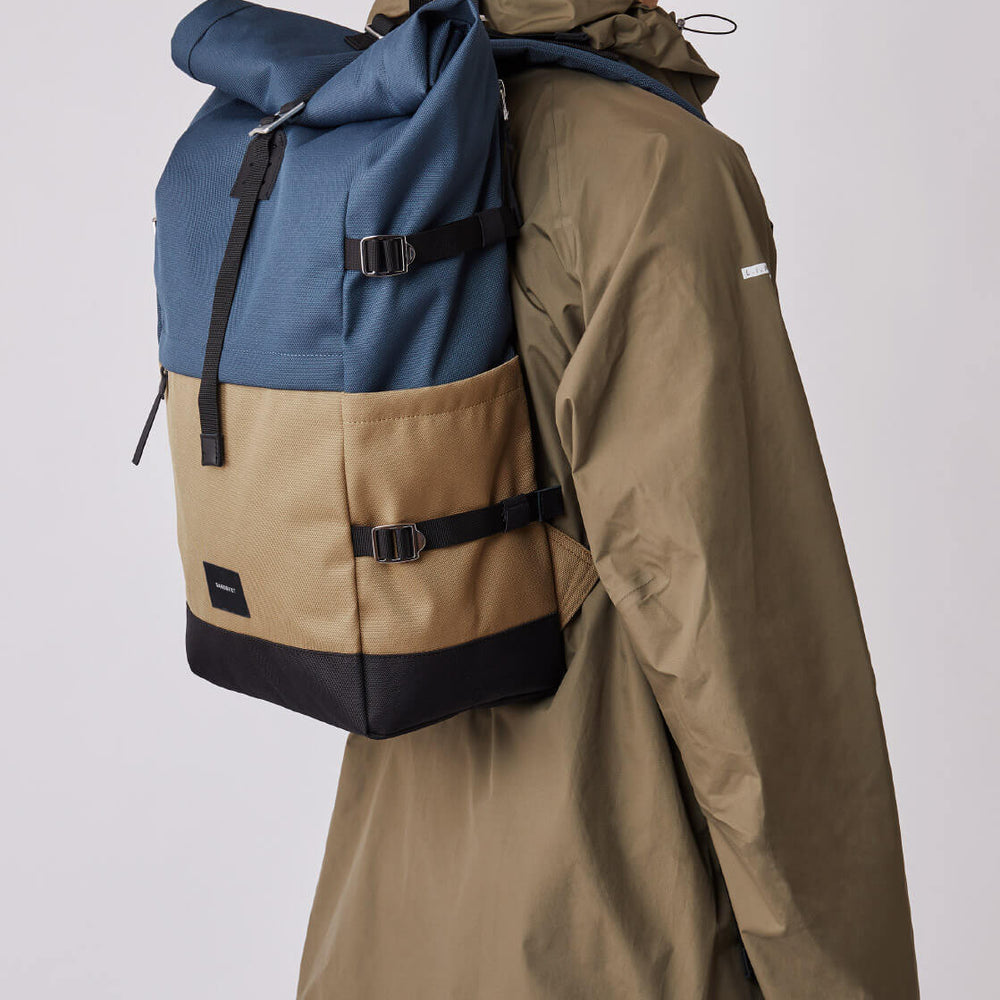 
                      
                        Sandqvist Backpack Bernt blue multi steel/bronze/black
                      
                    