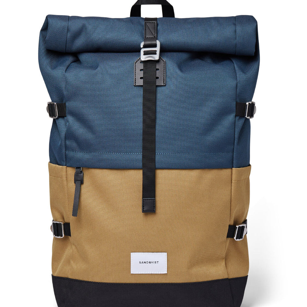 
                      
                        Sandqvist Backpack Bernt blue multi steel/bronze/black
                      
                    