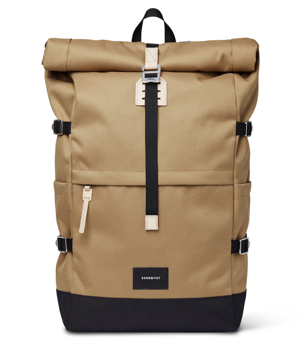 Sandqvist Backpack Bernt brown multi bronze/black