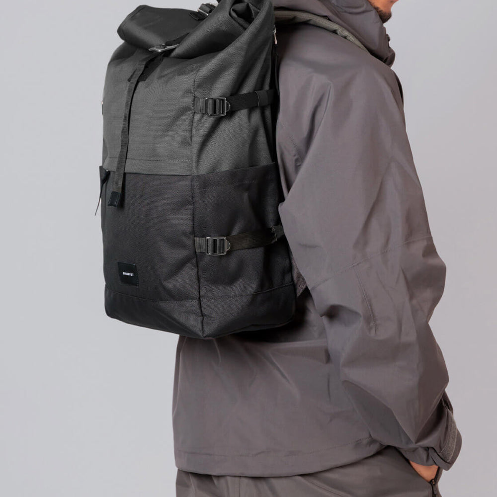 Sandqvist Backpack Bernt grey multi dark