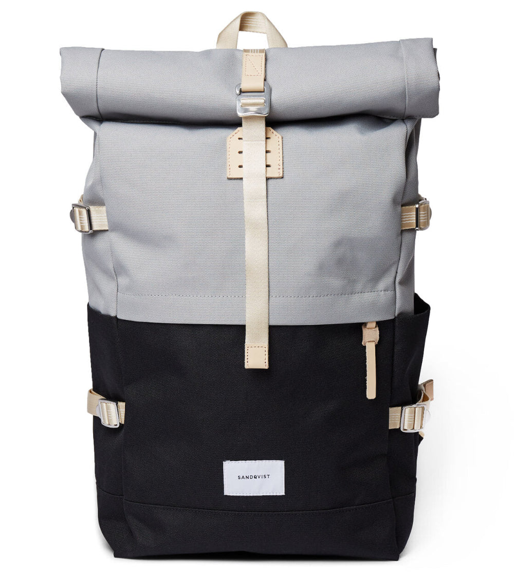 Sandqvist Backpack Bernt grey multi/black