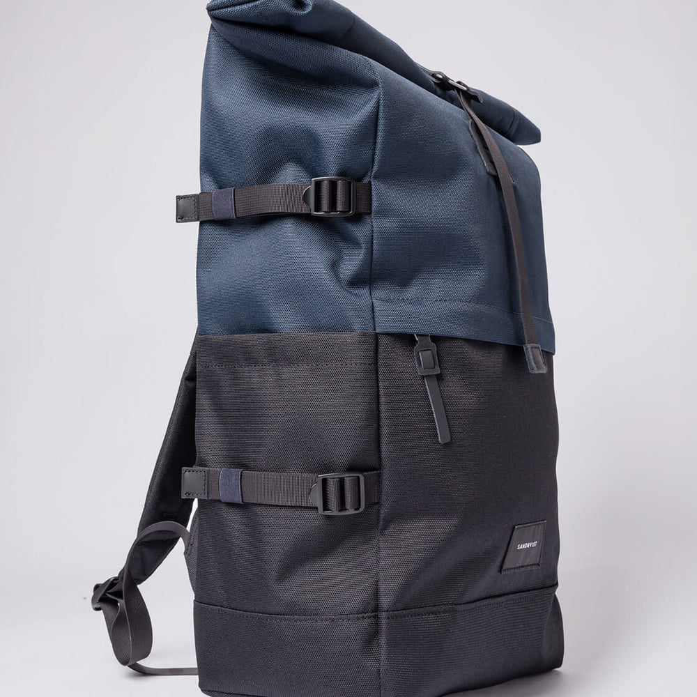 Sandqvist Backpack Bernt multi black/navy – ROLLING ROCK SHOP