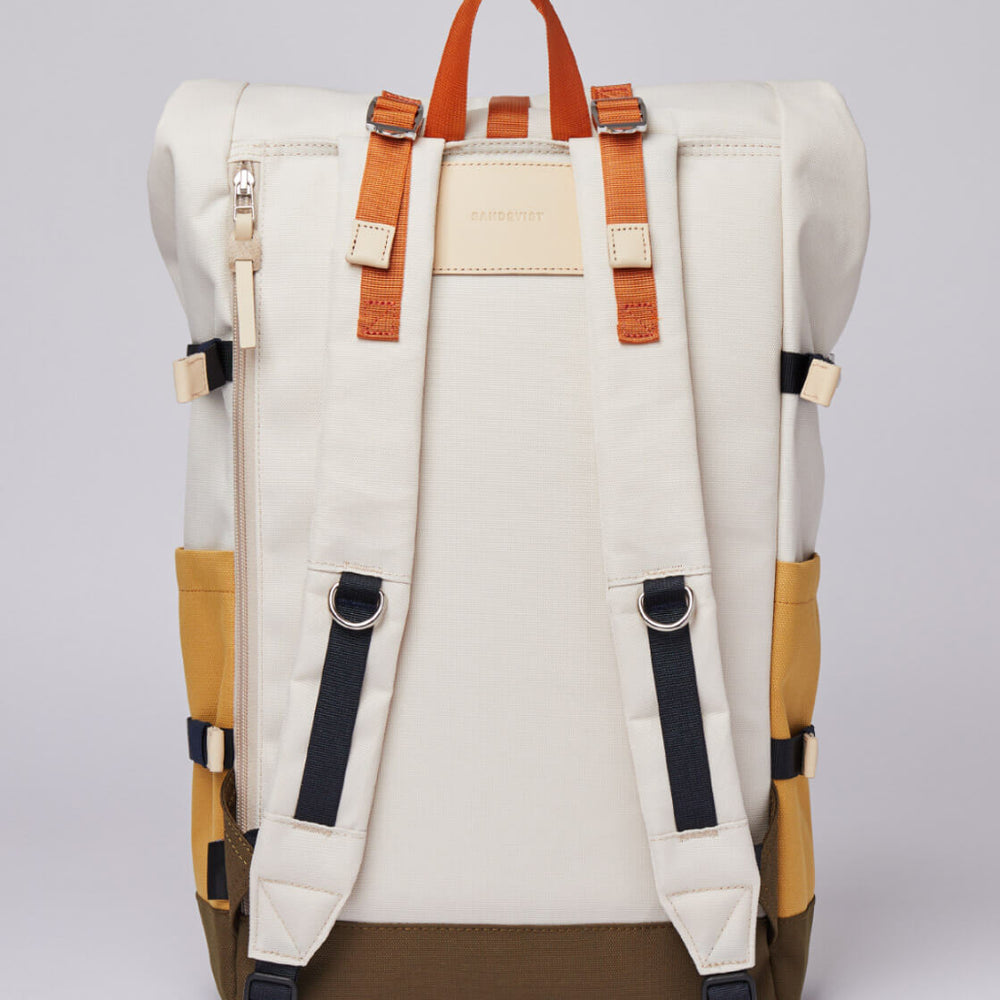 
                      
                        Sandqvist Backpack Bernt multi yellow/sand/olive/natural leather
                      
                    
