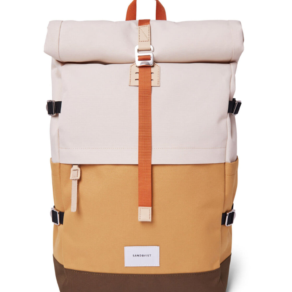 
                      
                        Sandqvist Backpack Bernt multi yellow/sand/olive/natural leather
                      
                    