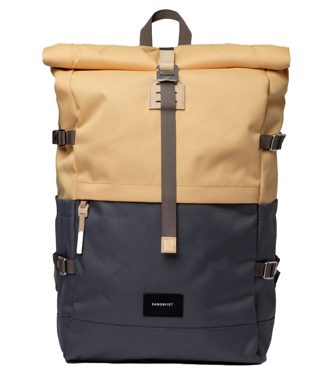 Sandqvist Backpack Bernt yellow/grey multi wheat