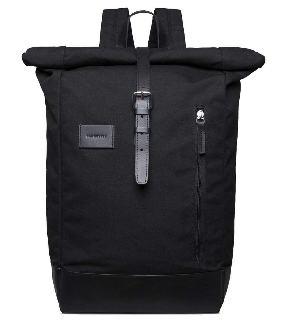 Sandqvist Backpack Dante Grand black/black leather