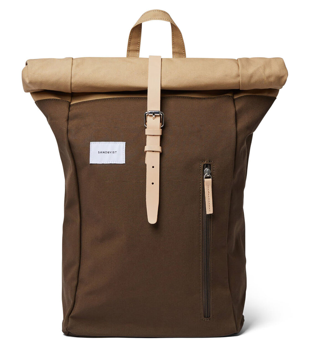 Sandqvist Backpack Dante multi olive/beige