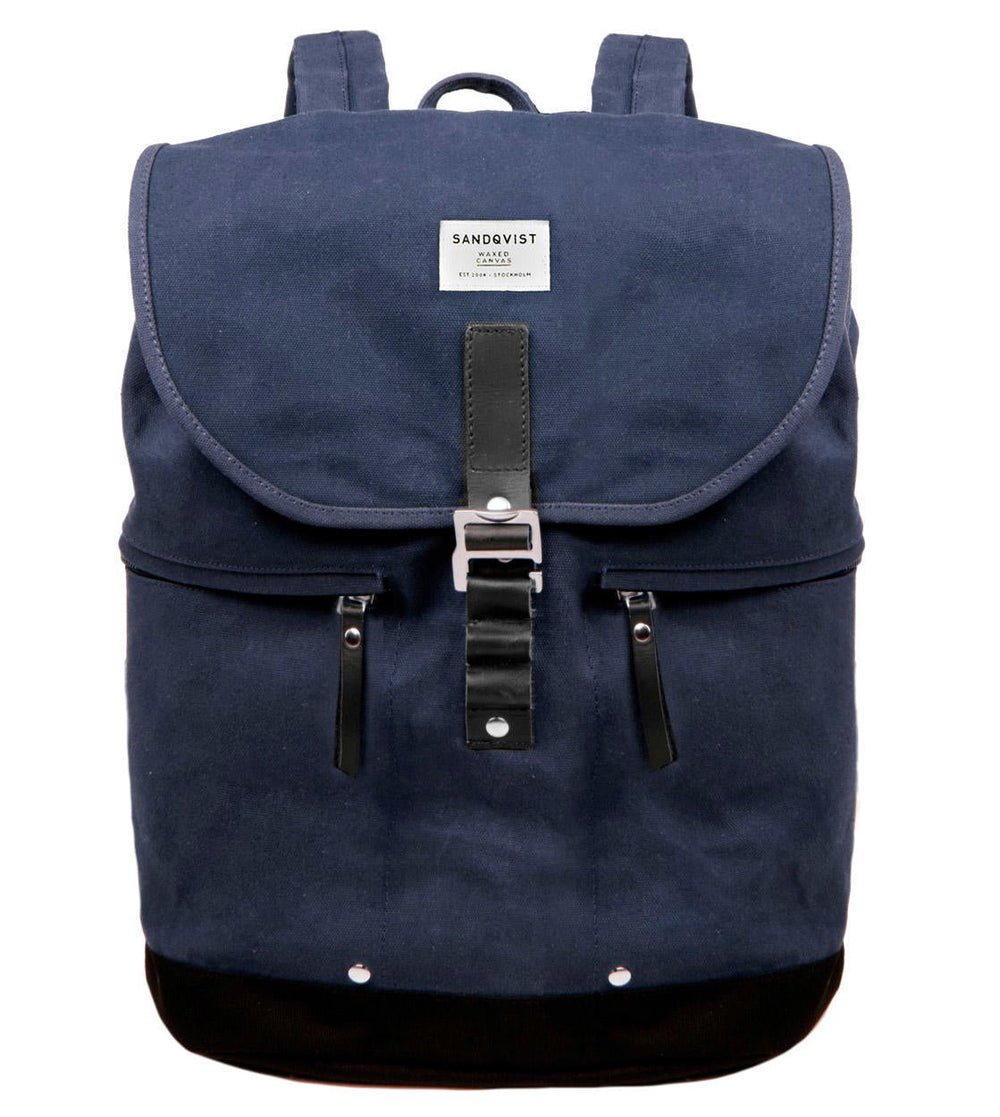 Sandqvist Backpack Gary Waxed blue