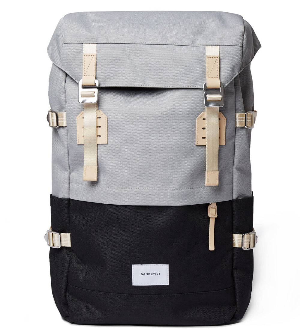 Sandqvist Backpack Harald grey multi/black