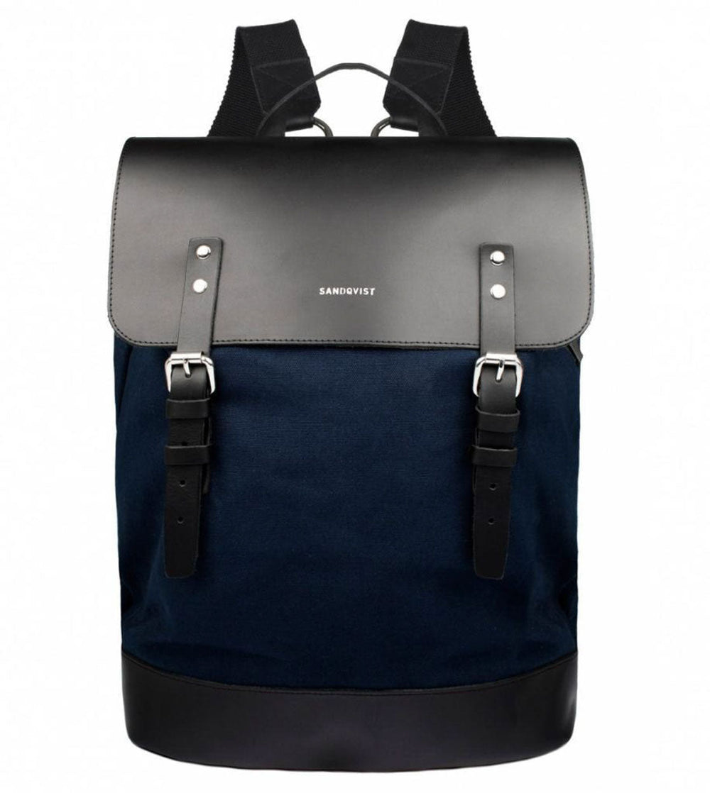 Sandqvist Backpack Hege blue w. black