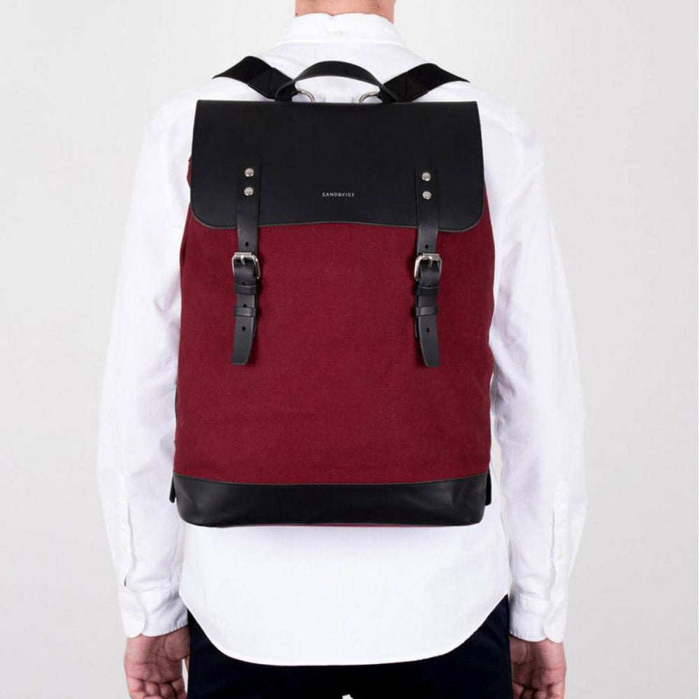 
                      
                        Sandqvist Backpack Hege red burgundy
                      
                    