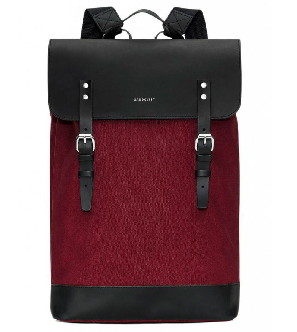 Sandqvist Backpack Hege red burgundy