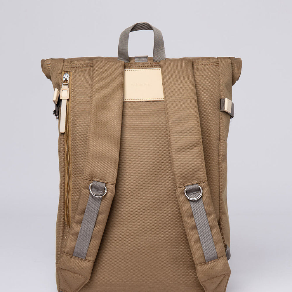 Sandqvist Backpack Ilon brown marsh yellow