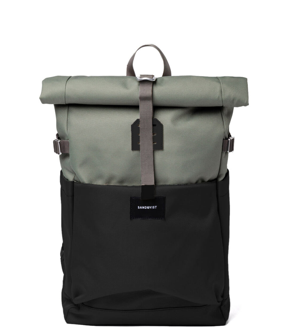 Sandqvist Backpack Ilon green multi clover/black