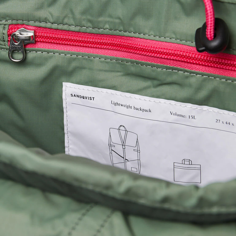 
                      
                        Sandqvist Backpack Kasper LW green multi dusty
                      
                    