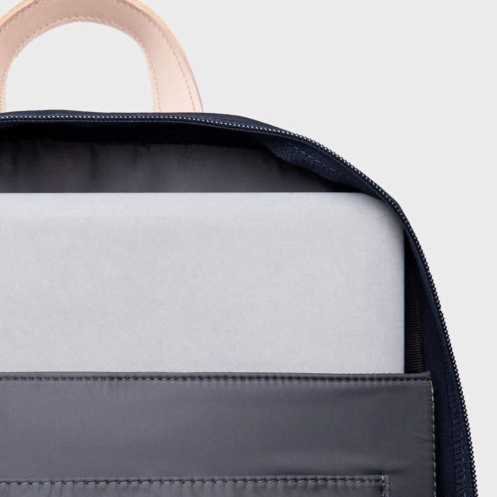 
                      
                        Sandqvist Backpack Kim Grand blue/natural leather
                      
                    