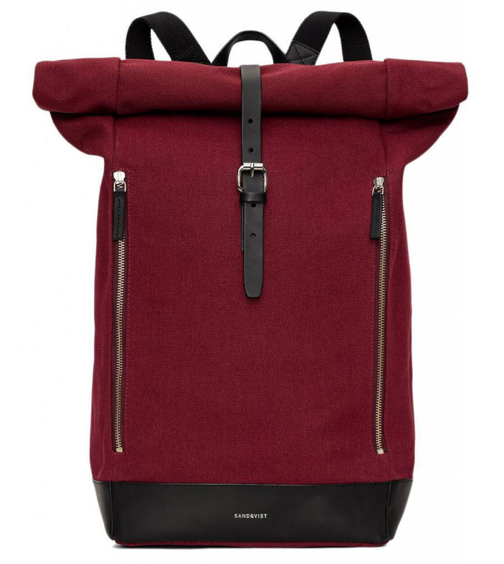 Sandqvist Backpack Marius red burgundy