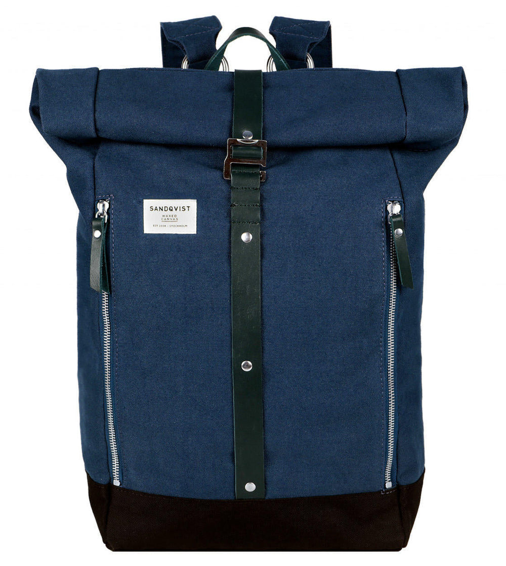 Sandqvist Backpack Rolf Waxed blue