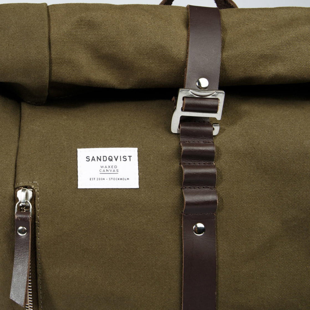 
                      
                        Sandqvist Backpack Rolf Waxed green olive
                      
                    