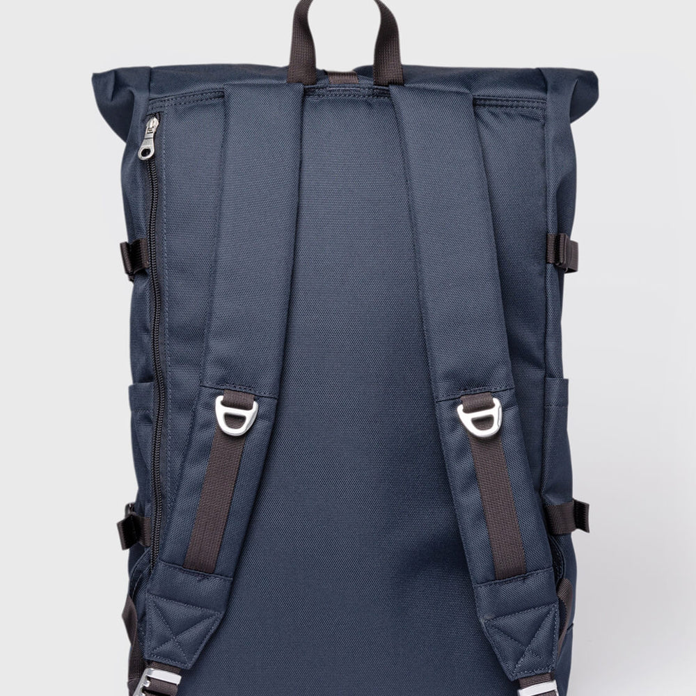 
                      
                        Sandqvist Backpack Rolltop L Icon blue navy with black leather
                      
                    