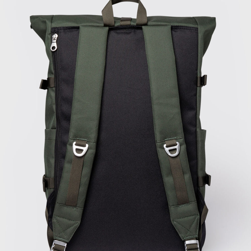 
                      
                        Sandqvist Backpack Rolltop L Icon green dawn with dark brown leather
                      
                    