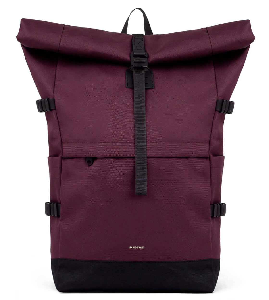 Sandqvist Backpack Rolltop L Icon red cabernet