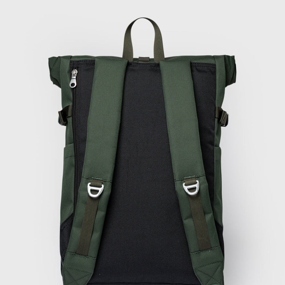 
                      
                        Sandqvist Backpack Rolltop M Icon green dawn with dark brown leather
                      
                    